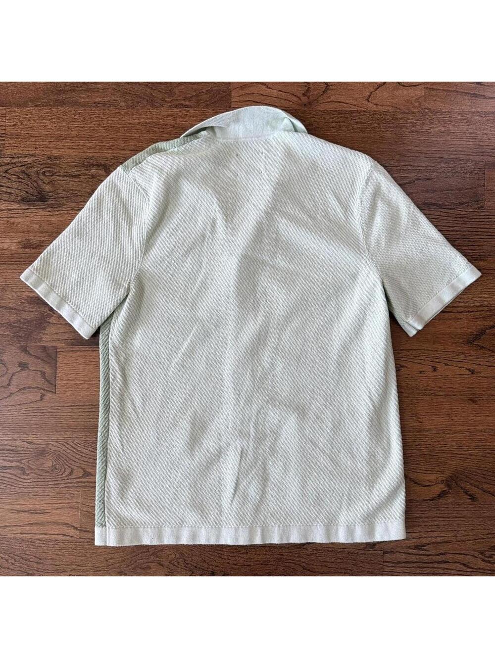 💚 Abercrombie & Fitch Textured Knit Camp Shirt — Men’s M - Picture 6 of 6
